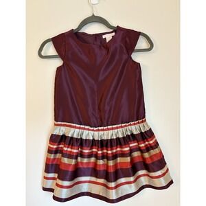 Janie and Jack Dress Girls Size 6 Belle of the Ballet Burgundy Party Holiday